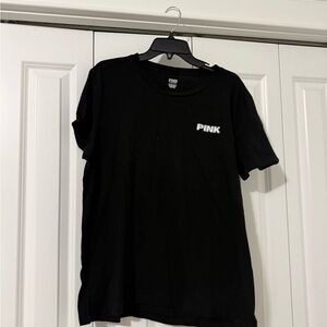 PINK Victoria's Secret Black womens Palm Tree T-Shirt